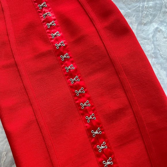 Tiger Mist Red Bodycon Dress - Picture 7 of 7